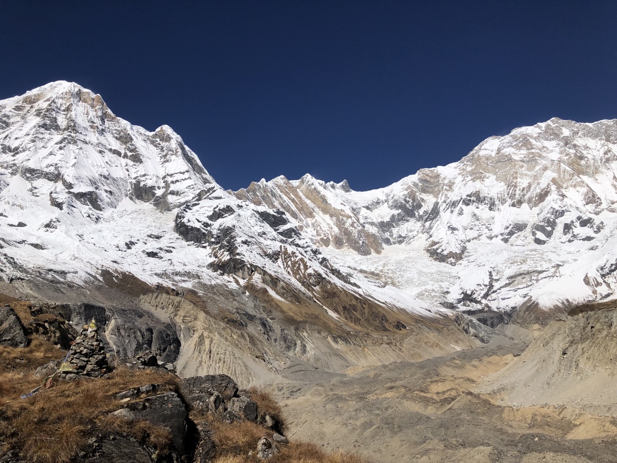 View from Annapurna Base Camp, Nepal. (October 2022)